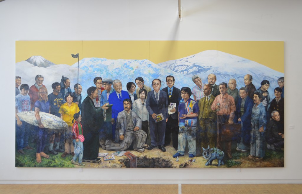 日本の美術を埋葬する, 2014, パネルにアクリル絵具,岩絵具, 226×480 cm 